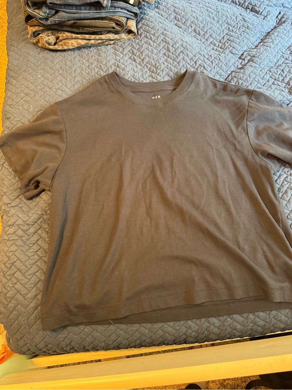 GAP Women's Short-Sleeve Crew Tee in navy